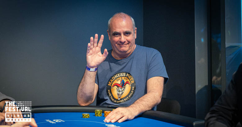 Matteo Gerolamo Crapanzano playing the Mixed Games Main Event Torses Day 1 at The Festival Weekend Vilnius