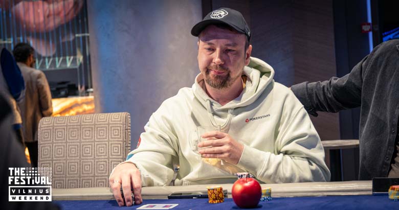 Freezeout Alexander Klochkov playing the NLH at The Festival Weekend Vilnius