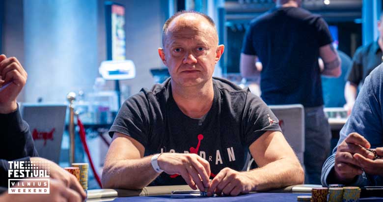 Freezeout Eirimas Tomkevicius playing the NLH at The Festival Weekend Vilnius