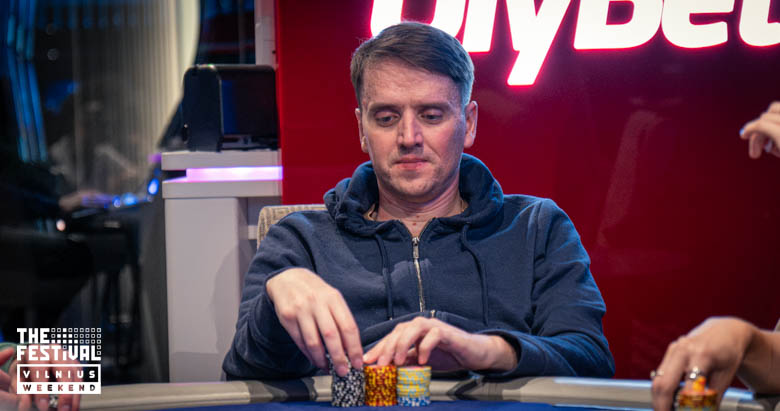 Freezeout Gytis Pazemeckas playing the NLH at The Festival Weekend Vilnius
