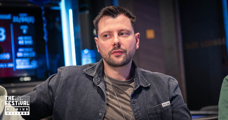 Freezeout Karolis Bolsakovas playing the NLH at The Festival Weekend Vilnius