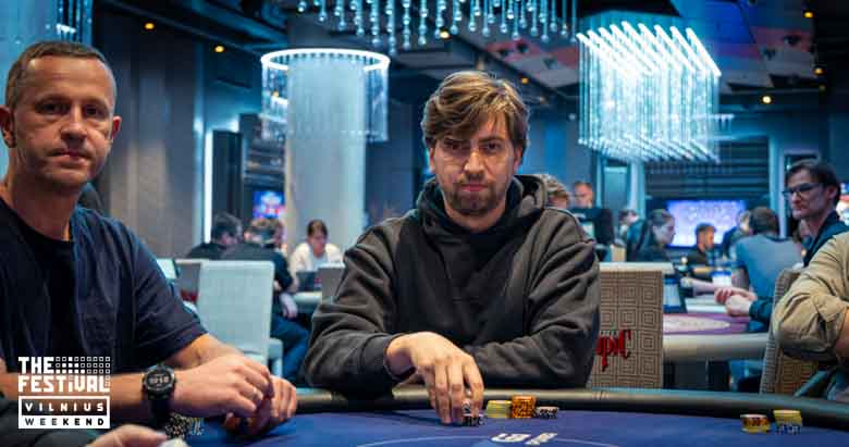 Freezeout Mangirdas Adomaitis playing the NLH at The Festival Weekend Vilnius