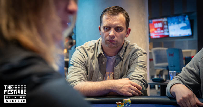 Freezeout Modestas Kurauskas playing the NLH at The Festival Weekend Vilnius