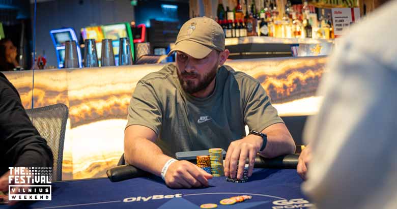 Freezeout Rolandas Aleksandravicius playing the NLH at The Festival Weekend Vilnius