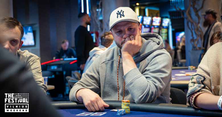 Freezeout Tomas Vaitiekus playing the NLH at The Festival Weekend Vilnius
