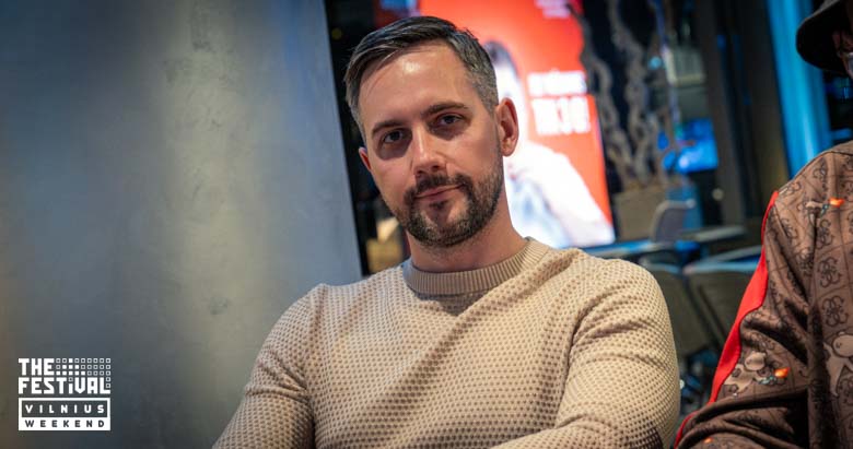 Lukas Poskus playing the NLH Main Event Pko Day 1B at The Festival Weekend Vilnius