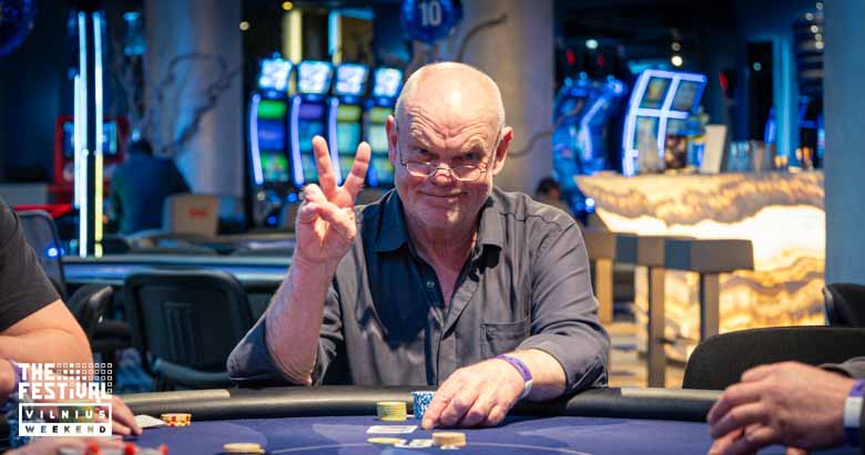 Juergen Martin Fittschen playing the NLH Main Event Pko Day 1C at The Festival Weekend Vilnius